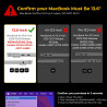 EooCoo Compatible avec Coque MacBook Air 13,6 Pouces M5 M4 M3 M2 2026 2025 2024 2022 Étui Rigide pour Mac Book Air 13,6" A3240 A