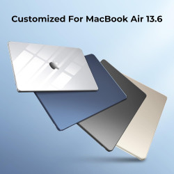 EooCoo Compatible avec Coque MacBook Air 13,6 Pouces M5 M4 M3 M2 2026 2025 2024 2022 Étui Rigide pour Mac Book Air 13,6" A3240 A