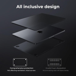 EooCoo Coque Compatible avec MacBook Air 13 Pouces M5 M4 M3 M2 2026 2025 2024 2022: Liquid Retina 13,6"A3449 A3240 A3113 Mac Boo