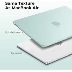 EooCoo Coque Compatible avec MacBook Air 13,6 Pouces M5 M4 M3 M2 2026 2025 2024 2022 Liquid Retina 13,6" Étui Rigide (A3449 A324