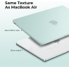 EooCoo Coque Compatible avec MacBook Air 13,6 Pouces M5 M4 M3 M2 2026 2025 2024 2022 Liquid Retina 13,6" Étui Rigide (A3449 A324