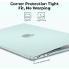 EooCoo Coque Compatible avec MacBook Air 13,6 Pouces M5 M4 M3 M2 2026 2025 2024 2022 Liquid Retina 13,6" Étui Rigide (A3449 A324