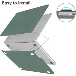 EooCoo Coque Compatible avec MacBook Air 13,6 Pouces M5 A3449 M4 A3240 M3 A3113 M2 A2681 2026 2025-2022 avec Touch ID, Mac 13 Et