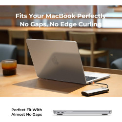 EooCoo Coque Compatible avec MacBook Air M1 13 Pouces 2020 2019 2018 A2337 A2179 A1932 Mac Book Air 13,3″ avec Touch ID, Case Ul