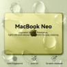 EooCoo Compatible avec Coque MacBook Neo 13 Pouces 2026 (Modèle A3404, Puce A18 Pro) Correspondance Parfaite Couleur d'origine, 