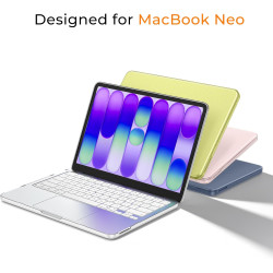 EooCoo Compatible avec Coque MacBook Neo 13 Pouces 2026 (Modèle A3404, Puce A18 Pro) Correspondance Parfaite Couleur d'origine, 