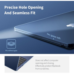 Compatible avec Coque MacBook Air M5 15 Pouces M4 M3 M2 2026 2025-2023, A3448 A3241 A3114 A2941, Protection Mac Book Air Étui Ri