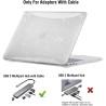 EooCoo Coque MacBook Pro 13 Pouces M2 M12022-2016 A2338 A2289 A2251 A2159 A1989 A1706, Plastique Case Rigide Étui pour MacBook P
