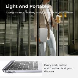 EooCoo Coque MacBook Pro 13 Pouces M2 M1 2022-2016 A2338 A2289 A2251 A2159 A1989 A1706, Plastique Case Rigide Étui pour MacBook 