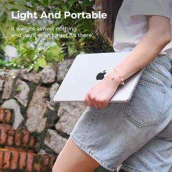 EooCoo Coque Compatible avec MacBook Air 15 Pouces M5 M4 M3 M2 2026 2025-2023,A3448 A3241 A3114 avec Touch ID et 15,3" Retina Di