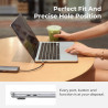 EooCoo Coque Compatible avec MacBook Air 15 Pouces M5 M4 M3 M2 2026 2025-2023,A3448 A3241 A3114 avec Touch ID et 15,3" Retina Di