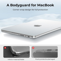 EooCoo Coque Compatible avec MacBook Pro 16 Pouces 2026 2024-2021 M5 M4 M3 M2 M1 Pro Max A3428 A3429 A3186 A3403 A2991 avec Touc