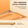 Eoocoo coque compatible avec macbook air 15 pouces 2026 2025-2023 m5 a3448 m4 a3241 m3 a3114 m2 a2941 avec touch id, protection 