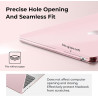 EooCoo Coque Compatible avec MacBook Air 15 Pouces M5 M4 M3 M2 2026 2025 2024 2023 A3448 A3241 A3114,Release avec Touch ID, Prot