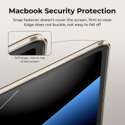 EooCoo Coque Compatible avec MacBook Air 15 Pouces 2023-2025 2026, M5 A3448 M4 A3241 M3 A3114 M2 avec et 15,3" Retina Display, P