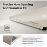 EooCoo Coque Compatible avec MacBook Air 15 Pouces 2023-2025 2026, M5 A3448 M4 A3241 M3 A3114 M2 avec et 15,3" Retina Display, P