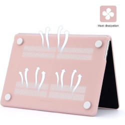 EooCoo Coque Compatible avec MacBook Air M5 M4 M3 M2 15 Pouces 2026 2025-2023 A3448 A3241 A3114 avec Touch ID et 15,3" Retina Di
