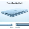 EooCoo Coque Ultra-Mince Compatible avec MacBook Air 15 Pouces M5 M4 M3 M2 2026 2025-2023 Puce A3448 A3241 A3114[correspondre Le