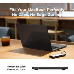EooCoo Coque Compatible avec MacBook Air 13 M1 A2337 A2179 A1932 2020 2019 2018 MacBook Air 13,3 Pouces avec Touch ID, Plastique