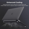 EooCoo Coque Compatible avec MacBook Air 13 M1 A2337 A2179 A1932 2020 2019 2018 MacBook Air 13,3 Pouces avec Touch ID, Plastique