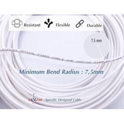 Elfcam® - câble/rallonge fibre optique (orange sfr bouygues) - jarretière simplex monomode sc-apc à sc-apc - blindage et connect