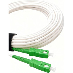 Elfcam® - câble/rallonge fibre optique (orange sfr bouygues) - jarretière simplex monomode sc-apc à sc-apc - blindage et connect