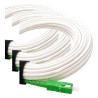 Elfcam® - 0,5m câble/rallonge fibre optique (orange sfr bouygues) - jarretière simplex monomode sc-apc à sc-apc - blindage et co