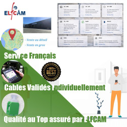 Elfcam - 25m câble à fibre optique pour orange livebox, les box rouge sfr et bouygues telecom bbox, sc/apc vers sc/apc simplex m