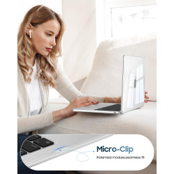 FINTIE Coque Compatible avec MacBook Air 13.6 Pouces M5 M4 M3 M2 (2026/2025/2024/2022, A3449/A3240/A3113/A2681), Coque Fine Légè