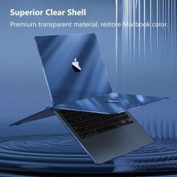 FINTIE Coque Compatible avec MacBook Air 13.6 Pouces M5 M4 M3 M2 (2026/2025/2024/2022, A3449/A3240/A3113/A2681), Coque Fine Légè