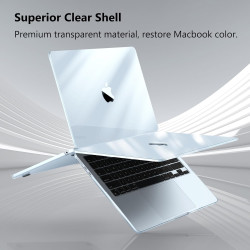 FINTIE Coque Compatible avec MacBook Air 13.6 Pouces M5 M4 M3 M2 (2026/2025/2024/2022, A3449/A3240/A3113/A2681), Coque Fine Légè