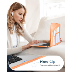 Fintie coque compatible avec macbook air 13.6 pouces m5 m4 m3 m2 (2026/2025/2024/2022, a3449/a3240/a3113/a2681), coque fine légè