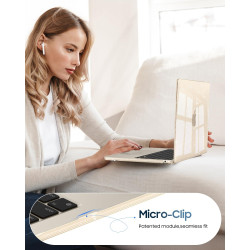 FINTIE Coque Compatible avec MacBook Air 13.6 Pouces M5 M4 M3 M2 (2026/2025/2024/2022, A3449/A3240/A3113/A2681), Coque Fine Légè