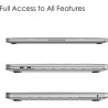 FINTIE Coque Compatible avec MacBook Pro 13 Pouces 2022-2016 (M2 & M1 A2338 / A2289 / A2251 / A2159 / A1989 / A1706 / A1708), Ét
