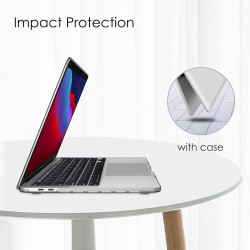 FINTIE Coque Compatible avec MacBook Pro 13 Pouces 2022-2016 (M2 & M1 A2338 / A2289 / A2251 / A2159 / A1989 / A1706 / A1708), Ét