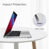 FINTIE Coque Compatible avec MacBook Pro 13 Pouces 2022-2016 (M2 & M1 A2338 / A2289 / A2251 / A2159 / A1989 / A1706 / A1708), Ét