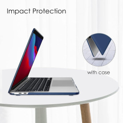 FINTIE Coque Compatible avec MacBook Pro 13 Pouces 2022-2016 (M2 & M1 A2338 / A2289 / A2251 / A2159 / A1989 / A1706 / A1708), Ét