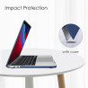 FINTIE Coque Compatible avec MacBook Pro 13 Pouces 2022-2016 (M2 & M1 A2338 / A2289 / A2251 / A2159 / A1989 / A1706 / A1708), Ét