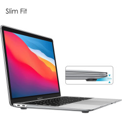 FINTIE Coque Compatible avec MacBook Air 13 Pouces M1 (A2337) / MacBook Air 13 2020/2019/2018 (A1932/A2179), Etui Rigide Fin Hou