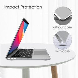 FINTIE Coque Compatible avec MacBook Air 13 Pouces M1 (A2337) / MacBook Air 13 2020/2019/2018 (A1932/A2179), Etui Rigide Fin Hou