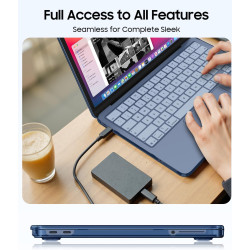 FINTIE Coque Compatible avec MacBook Neo 13 Pouces 2026 (Puce A18 Pro, Modèle A3404), Coque Fine et Légère, Étui Rigide Housse e
