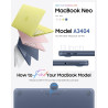 FINTIE Coque Compatible avec MacBook Neo 13 Pouces 2026 (Puce A18 Pro, Modèle A3404), Coque Fine et Légère, Étui Rigide Housse e
