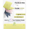 FINTIE Coque Compatible avec MacBook Neo 13 Pouces 2026 (Puce A18 Pro, Modèle A3404), Coque Fine et Légère, Étui Rigide Housse e