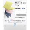 FINTIE Coque Compatible avec MacBook Neo 13 Pouces 2026 (Puce A18 Pro, Modèle A3404), Coque Fine et Légère, Étui Rigide Housse e