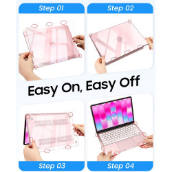FINTIE Coque Compatible avec MacBook Neo 13 Pouces 2026 (Puce A18 Pro, Modèle A3404), Coque Fine et Légère, Étui Rigide Housse e