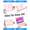 FINTIE Coque Compatible avec MacBook Neo 13 Pouces 2026 (Puce A18 Pro, Modèle A3404), Coque Fine et Légère, Étui Rigide Housse e