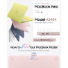 FINTIE Coque Compatible avec MacBook Neo 13 Pouces 2026 (Puce A18 Pro, Modèle A3404), Coque Fine et Légère, Étui Rigide Housse e