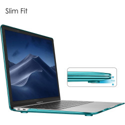 FINTIE Coque Compatible avec MacBook Air 13 Pouces M1 (A2337) / MacBook Air 13 2020/2019/2018 (A1932/A2179), Etui Rigide Fin Hou