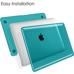 FINTIE Coque Compatible avec MacBook Air 13 Pouces M1 (A2337) / MacBook Air 13 2020/2019/2018 (A1932/A2179), Etui Rigide Fin Hou