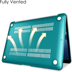 FINTIE Coque Compatible avec MacBook Air 13 Pouces M1 (A2337) / MacBook Air 13 2020/2019/2018 (A1932/A2179), Etui Rigide Fin Hou